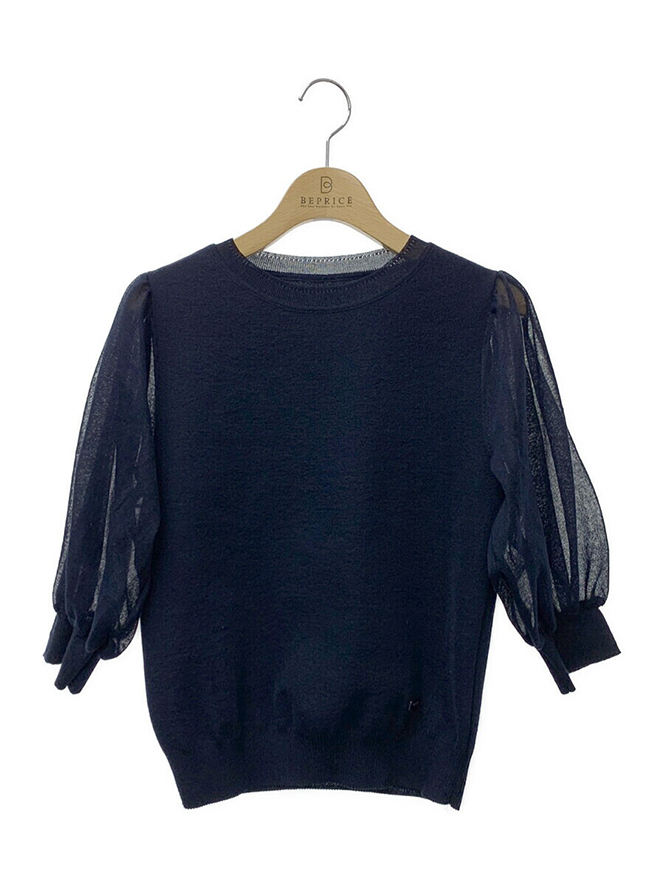 ニット セーター KNIT TOP 　ELIZE 43632 2023年 ネイビー