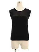 ニット セーター 39902 Knit Top Ruffle Trim Top 2019年 ブラックブラック