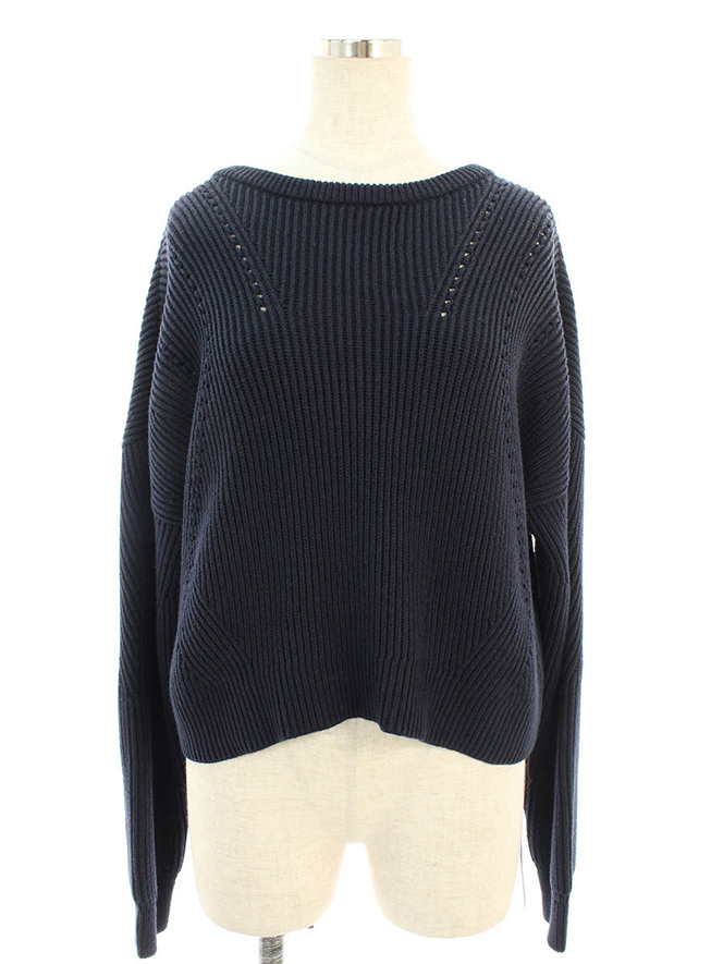 ニット セーター 39494 Knit Top 2019年 ネイビー