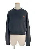 ニット セーター 2022SS　 LOEWE ANAGRAM CROPPED SWEATER S359Y14K84 2022年 ブラック