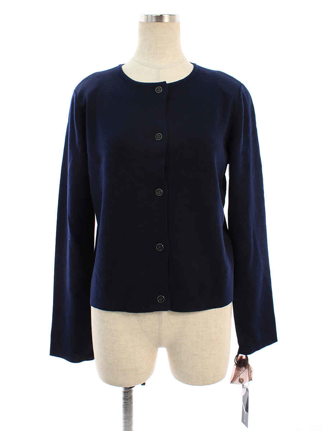 カーディガン 39277 Silk Blend Cardigan 2019年 ネイビー