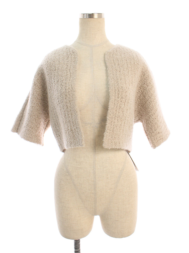 カーディガン 41766 Knit Bolero “Teddy” 2020年 ベージュ