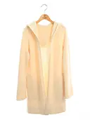 カーディガン 39681 Hoodie Cashmere 2018年 ホワイト