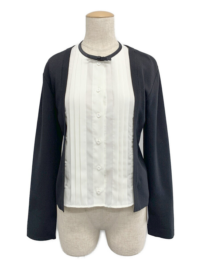 カーディガン Cardigan Lady Tuxedo 06584 2022年 ホワイト