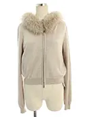 パーカー 37438 Littele Parka フォックスファー 2017年 ベージュ