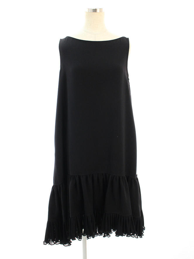 ワンピース 41997 Pleated Parachute Dress 2020年 ブラック