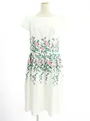 ワンピース Flower pattern Embroidery Dress 911307 2019年ピンク グリーン