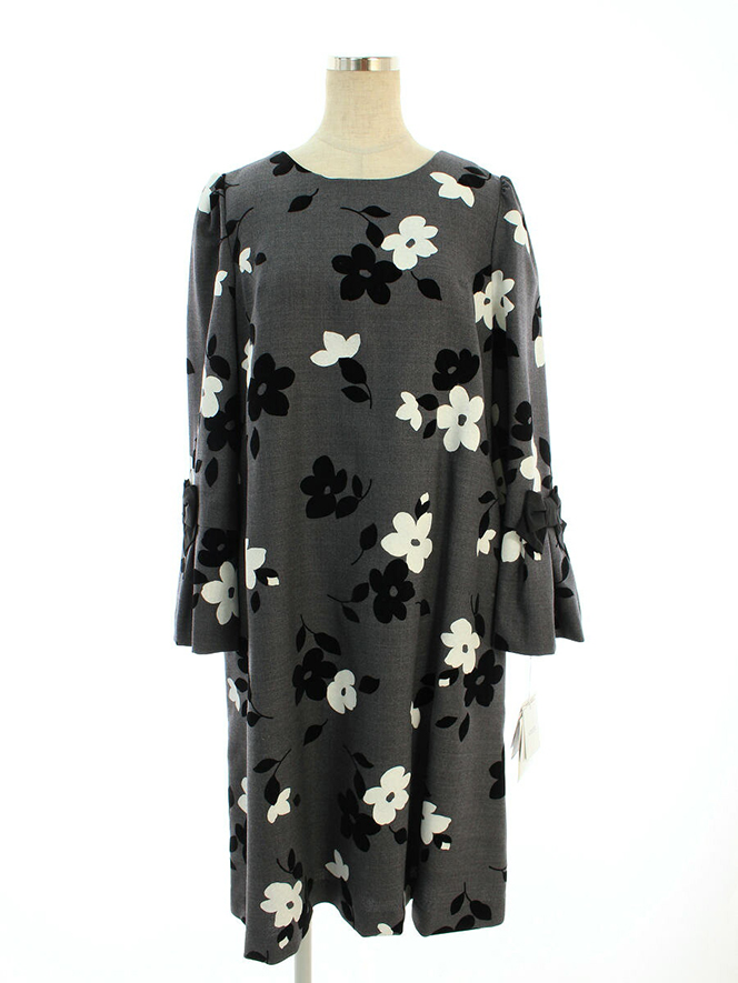 ワンピース Monotone Flower Dress 811536 2018年ブラック・ホワイト