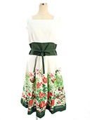 ワンピース Garden Flower Dress 811344 2018年グリーン