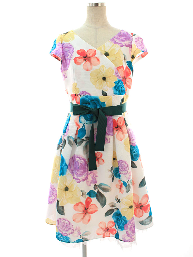 ワンピース Colorful Flower Dress 911355 2019年WH