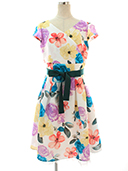 ワンピース Colorful Flower Dress 911355 2019年WH