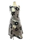 ワンピース Check x Flower One-piece 911310 2019年ブラウン