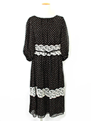 ワンピース Dot x Lace Dress 811361 2018年ブラック