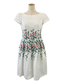 ワンピース Flower pattern Embroidery Dress 911307 2019年ホワイト