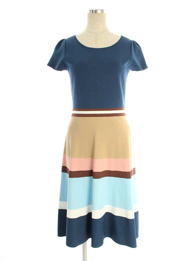 ワンピース Multicolor Knit Dress 818339 2018年ホワイト