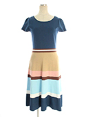 ワンピース Multicolor Knit Dress 818339 2018年ホワイト