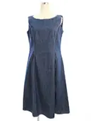 ワンピース デニム バックジップ フレア 811381 2018年 ネイビー