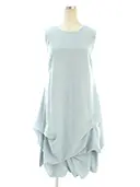 ワンピース 06156 Dress Elegant Travel Puf 2019年 サックスブルー
