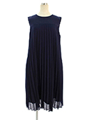 ワンピース 40608 Elegant Pleats Dress 2020年 ネイビー