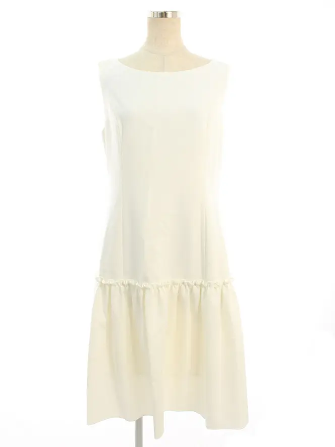 ワンピース 38985 Tuck&Gather Dress 2018年 ホワイト