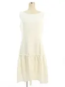 ワンピース 38985 Tuck＆Gather Dress 2018年 ホワイト