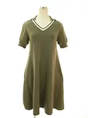ワンピース SPORT 40724 Tennis Sweater Dress 2019年 カーキ