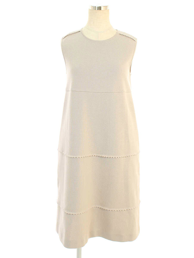 ワンピース 39450 Knit Dress White Step 2019年 グレージュ