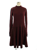 ワンピース 41352 Kinte Dress Framboise 2020年 ボルドー・ブラックブラック