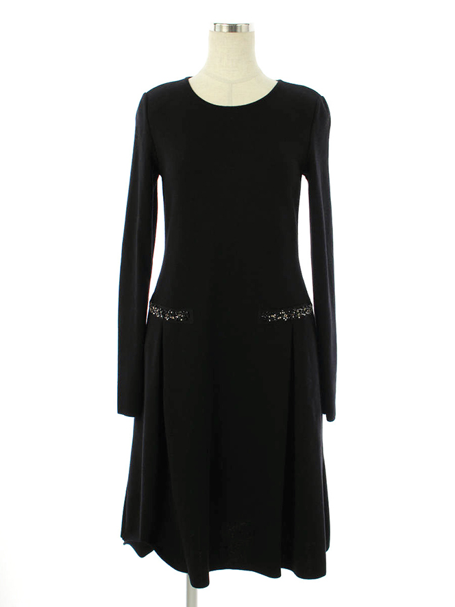 ワンピース 39199 Knit Dress Jewel Noir 2018年 ブラック