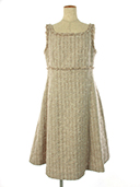 ワンピース Dress Tweed 39220 2019年 ベージュ