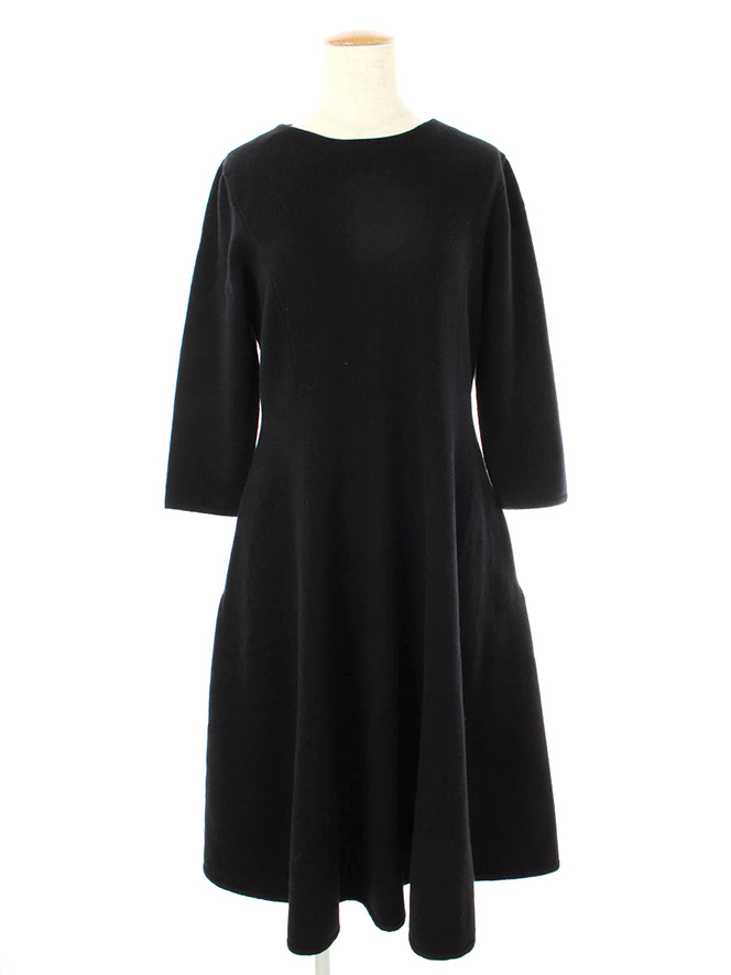 ワンピース Knit Dress Seamless Flare 42287 2020年 ブラック