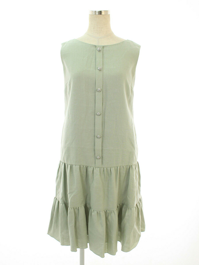 ワンピース Linen Dress リネン カメリア 6926610 2019年 グリーン