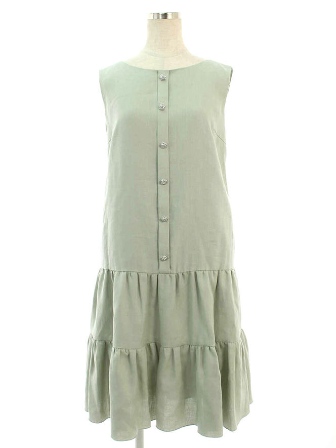 ワンピース Linen Dress リネン カメリア 6926610 2019年 グラスグリーン