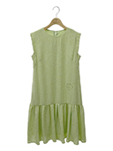 ワンピース Linen-Like Dress R刺繍 5326050 2023年 グリーン