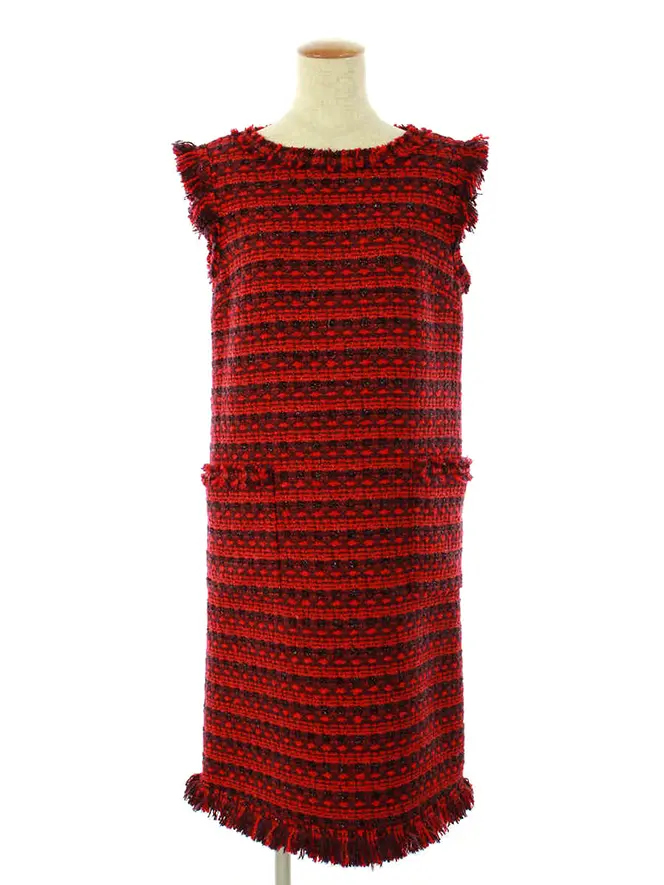 rene ルネツイードワンピース2024年12月新作