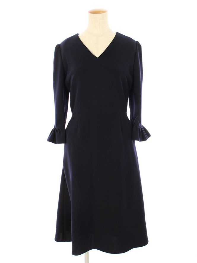 ワンピース 21SS V-NECK DRESS BD2111-3E-04 2021年 ネイビー