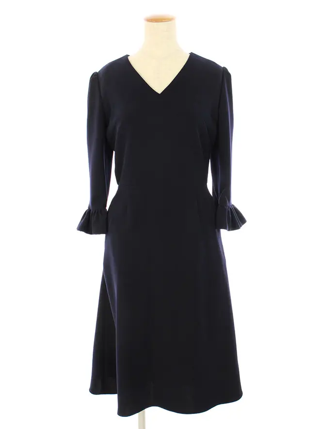 ボーダーズアットバルコニー ワンピース 21SS V-NECK DRESS BD2111-3E