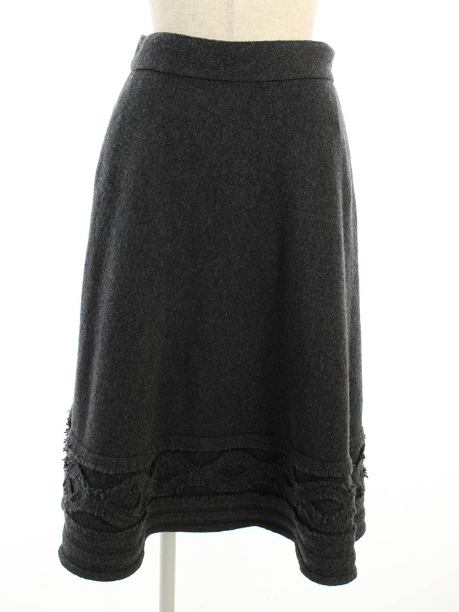 スカート 39198 Knit Skirt Baroque 2018年 リッチグレー