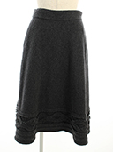 スカート 39198 Knit Skirt Baroque 2018年 リッチグレー