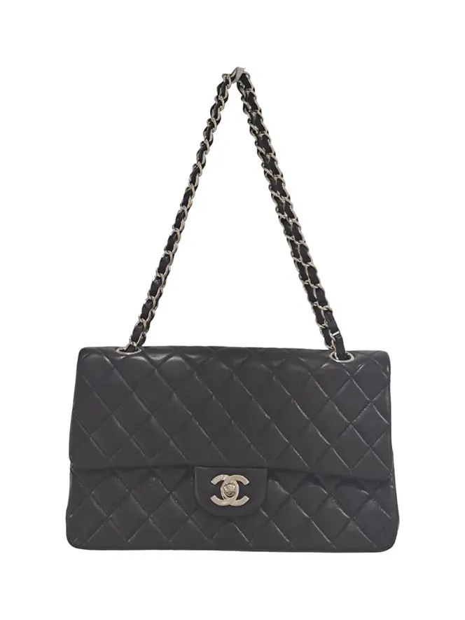 シャネル ショルダーバッグ マトラッセ25 ダブルフラップ ラムスキン W  