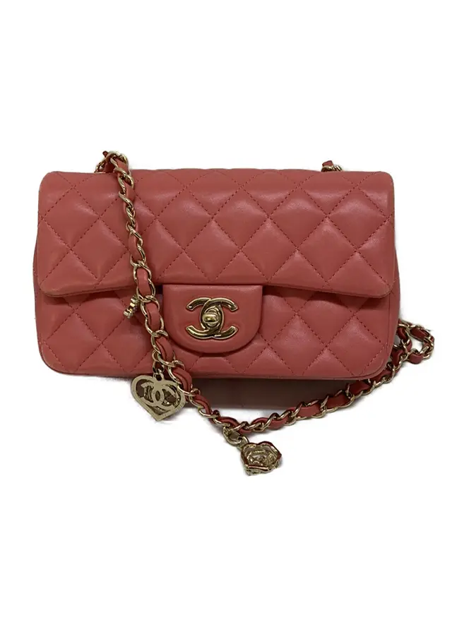 シャネル ショルダーバッグ マトラッセ20 ラムスキン チェーン  