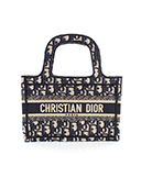 トートバッグ オブリーク エンブロダイリー Dior Book Tote ミニ M1271ZRIW 2019年 ネイビー