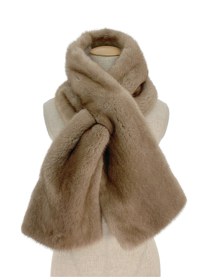 ストール ショール Mink Warm Stole シナモン