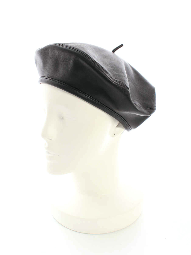 帽子 Leather Beret レザーベレー帽 73DRM910A700 ゴールド