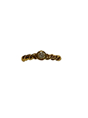 指輪 ツイストダイヤリング 750 YG 3.5ｇ ゴールド