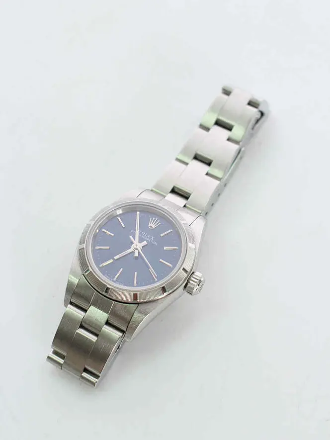 ロレックス 腕時計 自動巻 76030 オイスターパーペチュアル ネイビー  