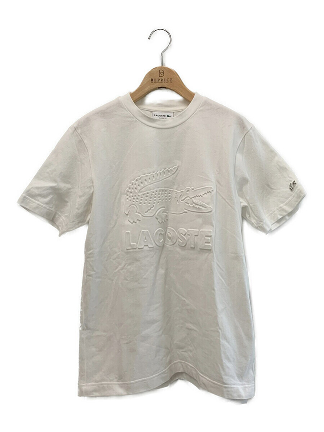 Tシャツ カットソー 公式オンライン現行品　エンボスグラフィックインディゴ鹿の子地Tシャツ  Classic Fit TH078EL 2022年 ホワイト