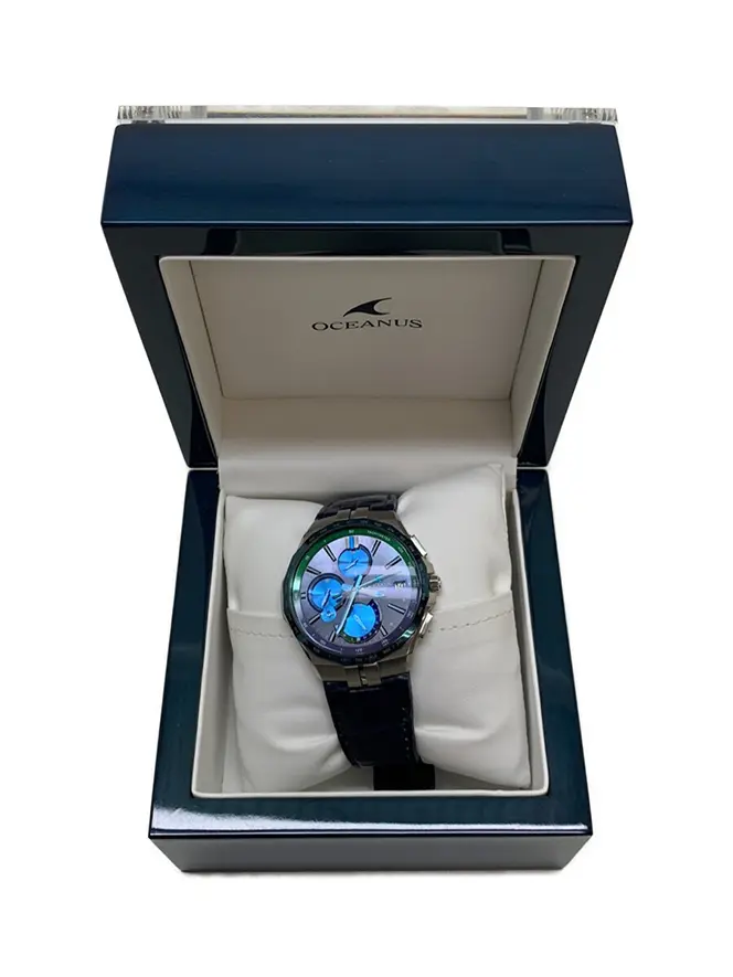 CASIO OCEANUS いじれ レザーベルト