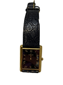 腕時計 クオーツ 750 金無垢 革ベルト 710M ゴールド