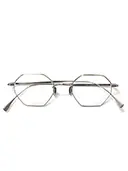 192 オクタゴン col.801 23AW シルバー メガネ